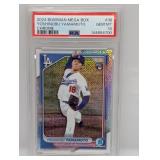 2024 Bowman Chrome Mega Yamamoto RC 36 PSA 10