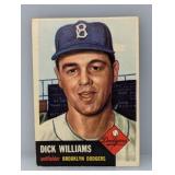 1953 Topps 125 Dick Williams Corners/Edges/Creases