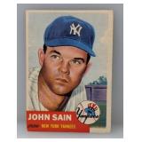 1953 Topps #119 Johnny Sain Corners/Edges/Crease