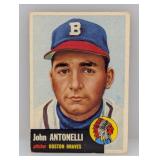 1953 Topps John Antonelli Braves Corners/Edges/mk