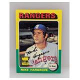 1975 Topps #106 Mike Hargrove RC ROY