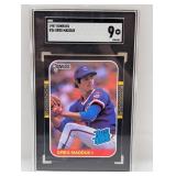 1987 Donruss Rated Rookie #36 Greg Maddux SGC 9 MT