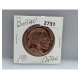 1oz .99 Copper Buffalo Round