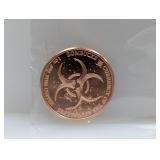 1oz .999 Copper Zombucks
