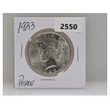 1923 90% Silv Peace $1 Dollar