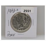 1923-S 90% Silv Peace $1 Dollar