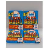 (4) 1990 Fleer Baseball Pack