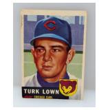 1953 Topps #130 Turk Lown Cubs Corners/Edges/Stain