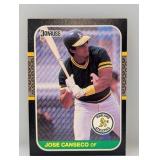 1987 Donruss Jose Canseco RC #97 Edge