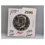 1970-S 40% Silv PF JFK Half $1 Dollar