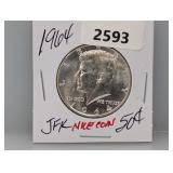 1964 90% Silv JFK Half $1 Dollar