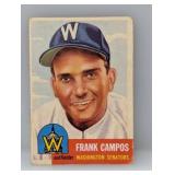 1953 Topps #51 Frank Campos Corners/Edges/Creases