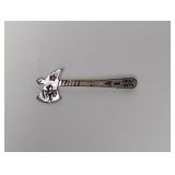 .925 Ster Tomahawk w/Eagle Brooch