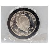 1990-P 90% Silv Ike Centennial Comm $1 Dollar