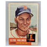 1953 Topps Clyde Vollmer Creases/Corners/Edges