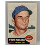1953 Topps Willard Marshall Reds Corners/Crease