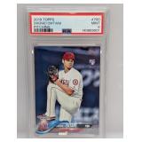 2018 Shohei Ohtani Topps Pitching RC #700 PSA 9