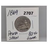 1869 83% Silv Spain Peseta