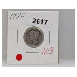 1926 90% Silv Mercury Dime