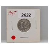 1945 90% Silv Mercury Dime