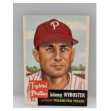 1953 Topps #79 Johnny Wyrostek Corners/Edges/Stain