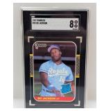 1987 Donruss Rated Rookie #35 Bo Jackson SGC 8