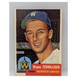 1953 Topps #159 Wayne Terwilliger Creases/Edges