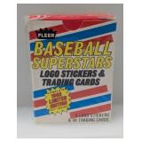 1988 Fleer Logo Stickers 6 Trading Cards 44 sealed
