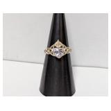 .925 Sterl Celtic Knot Claddagh Ring Sz 7