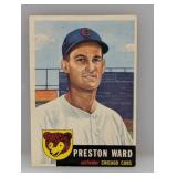 1953 Topps Preston Ward Cubs Corners/Edges/Stains