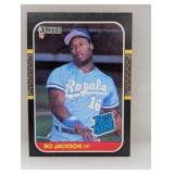 1987 Donruss Rated Rookies Bo Jackson RC #35
