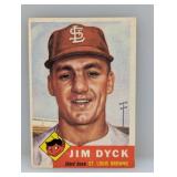 1953 Topps #177 Jim Dyck Browns Corners/Edges