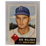 1953 Topps Bob Milliken Hi# Creases/Corners/Edges