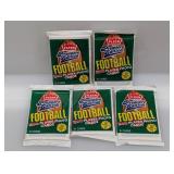 (5) 1990 Fleer Football Packs