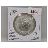 1995 1oz .999 Silv Mexico 1 Onza Libertad