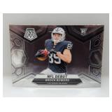 2024 Panini Mosaic NFL Debut Brock Bowers RC #286
