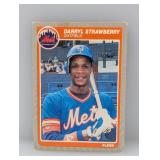 1985 Fleer Darryl Strawberry #93 Stain/Corners