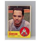 1963 Topps Bob Johnson #504 Corners