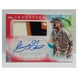 2019 Garcia Topps Inception Red Auto Patch RC /25