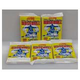 (5) 1990 Score Baseball Packs