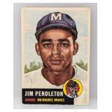 1953 Topps #185 Jim Pendleton Corners/Edges/Indent