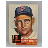 1953 Topps #169 Dizzy Trout Red Sox Corners/Edges