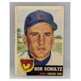 1953 Topps Bob Schultz Stain/Creases/Corners/Edges