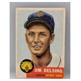 1953 Topps Jim Delsing Hi# Corners/Edges/Crease