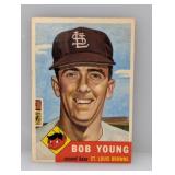 1953 Topps #160 Bob Young Browns Wrinkle/Edges
