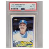 1989 Topps Traded Randy Johnson #57T PSA 8
