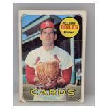 1969 Topps Set-Break # 60 Nelson Briles Damaged
