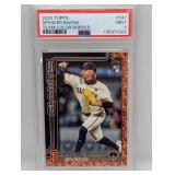 2025 ToppsSpencer Bivens Team Color Border RC PSA9