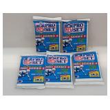 (5) 1991 Pro Set Football Series 1 Packs