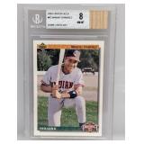 1992 UD Game Used Bat Manny Ramirez RC Beckett 8